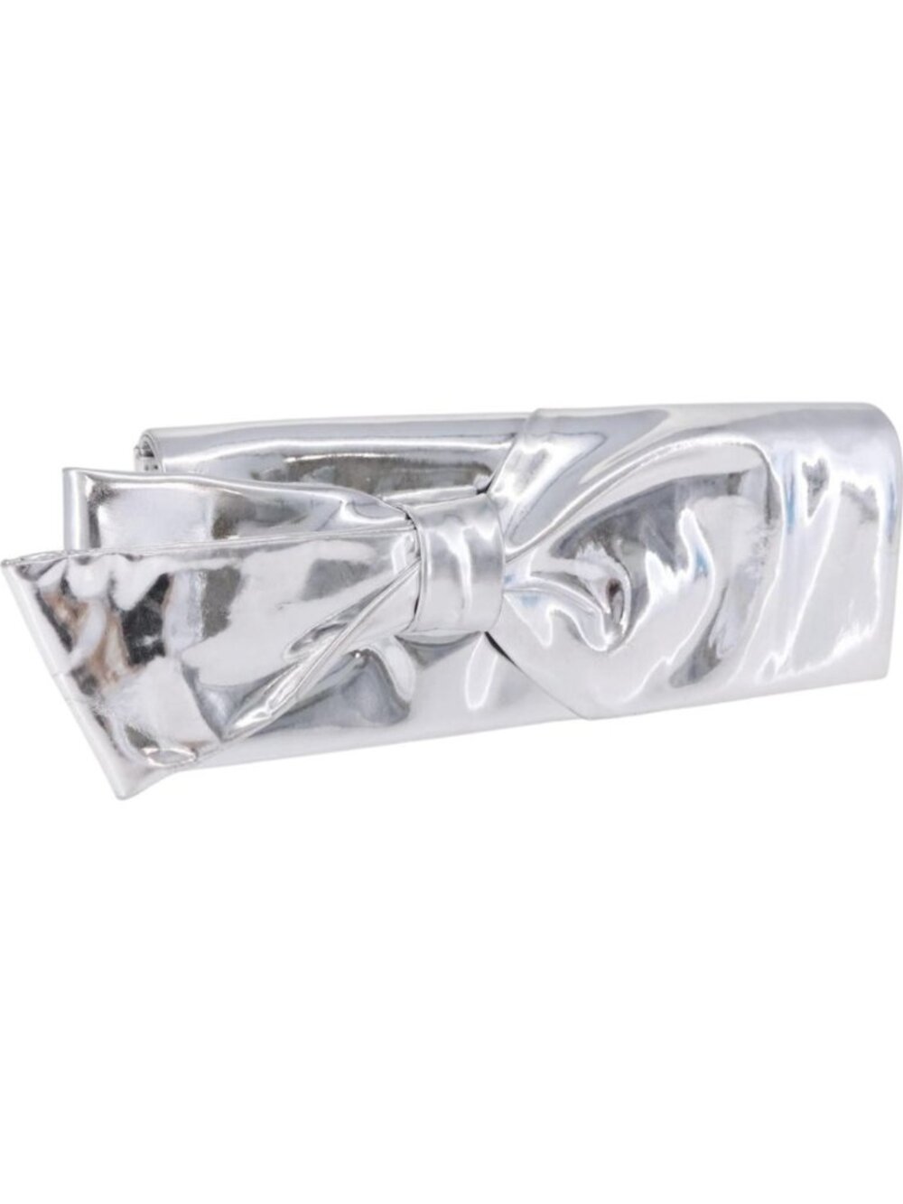 Christian Louboutin Clutch Bag Leather Silver